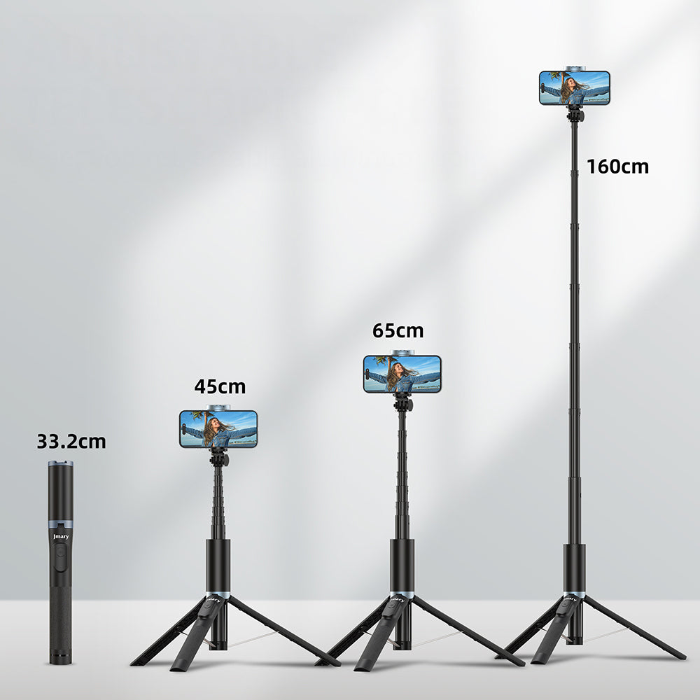 Jmary KT-259 360 Derece Dönebilen Kablosuz Kumandalı Tripod ve Selfie Çubuğu Jmary KT-259 360 Derece Dönebilen Kablosuz Kumandalı Tripod ve Selfie Çubuğu